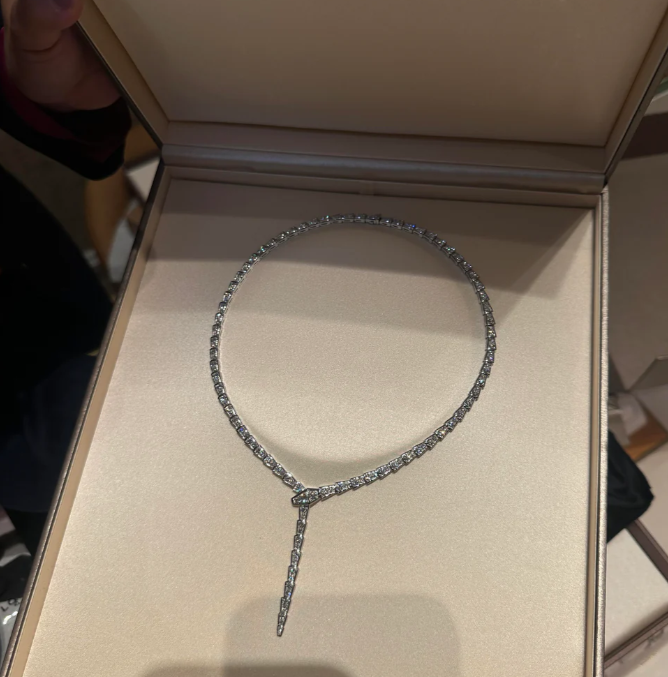 [⭐Reverie Jewels]NEW！SERPENT DIAMOND NECKLACE