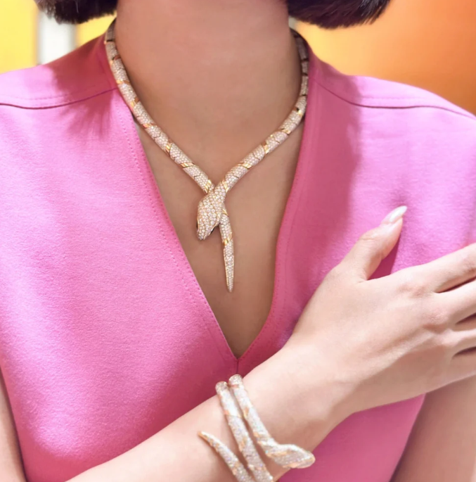 [⭐Reverie Jewels]HAUTE COUTURE GOLD SERPENTI NECKLACE