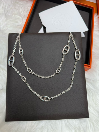 [⭐Reverie Jewels]Classic Silver Sweater Chain