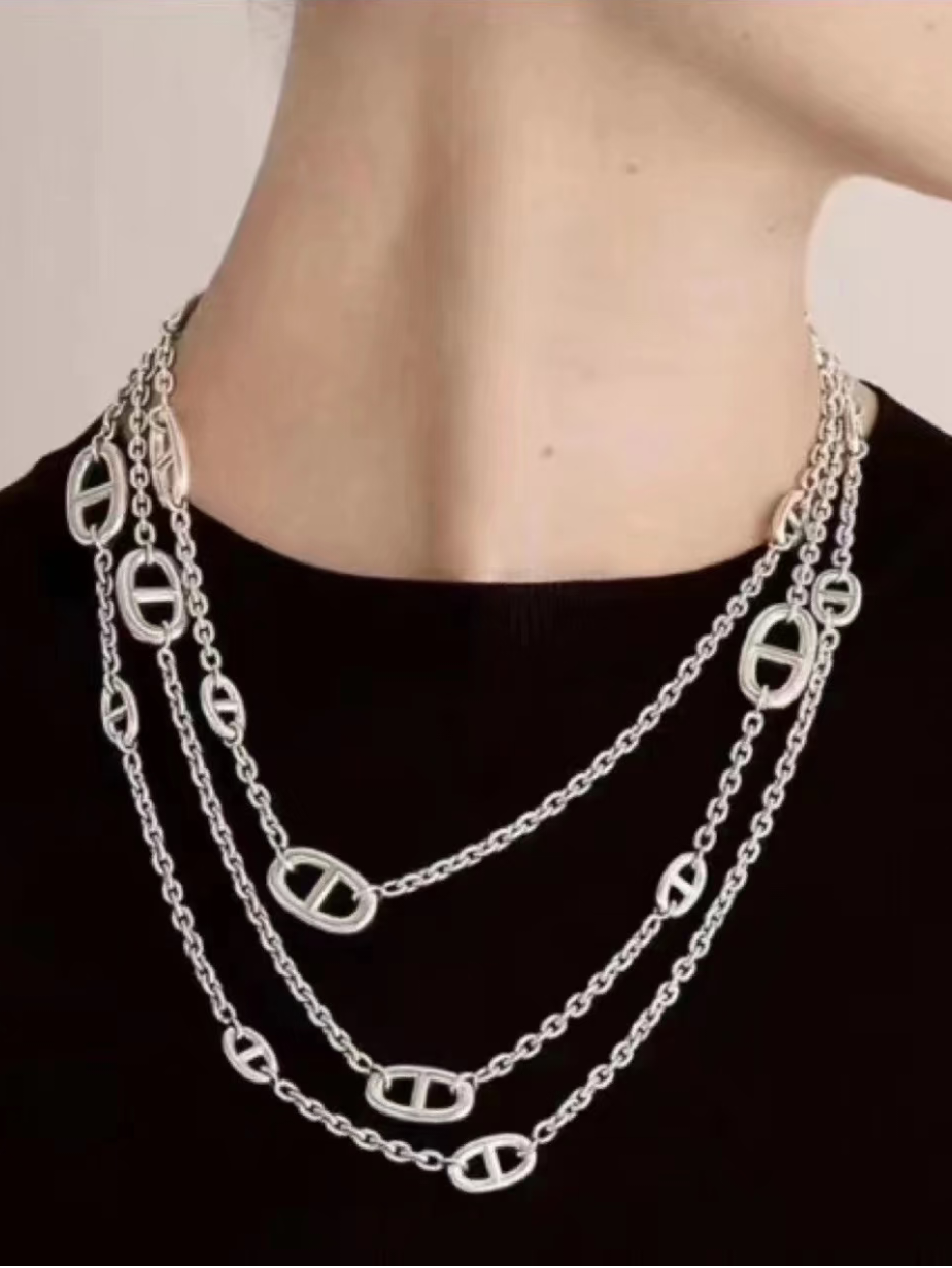 [⭐Reverie Jewels]Classic Silver Sweater Chain