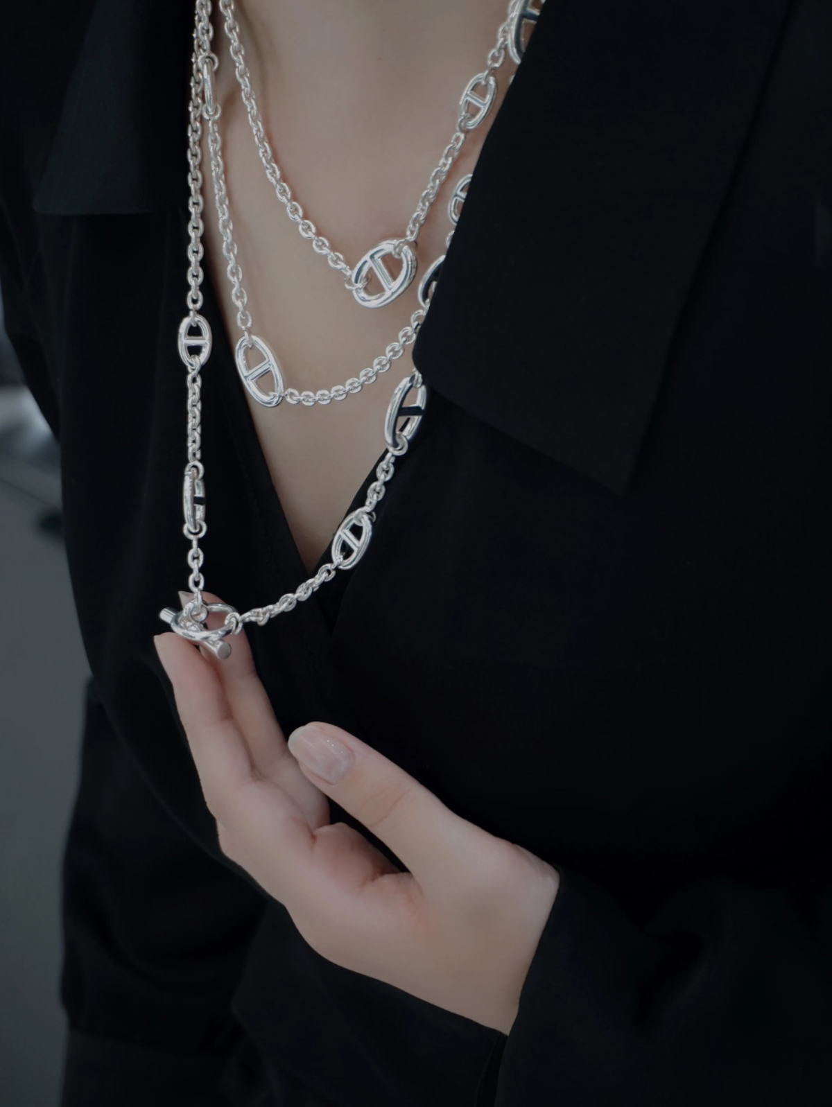 [⭐Reverie Jewels]Classic Silver Sweater Chain