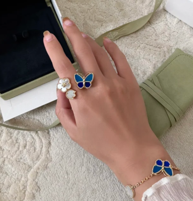[⭐Reverie Jewels]2026 NEW TWIN BUTTERFLY LUCKY RING