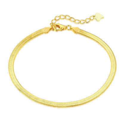 [Reverie Jewels]Flat Snake Bone Chain Blade Necklace