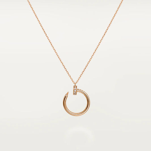 [⭐Reverie Jewels]JUSTE NECKLACE PINK GOLD