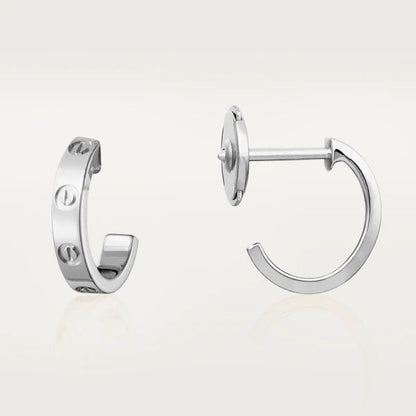[⭐Reverie Jewels]LOVE EARRINGS 2.65MM SILVER