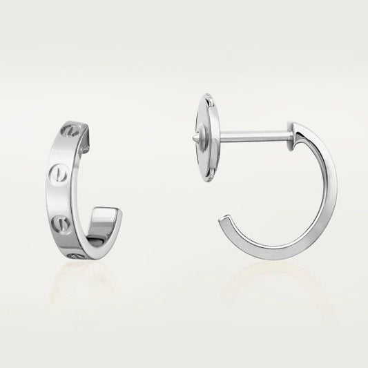 [⭐Reverie Jewels]LOVE EARRINGS 2.65MM SILVER