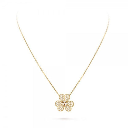 [⭐Reverie Jewels]FLOWER DIAMOND NECKLACE