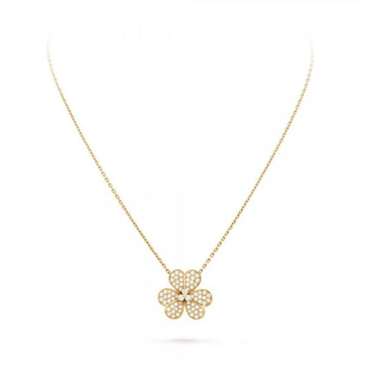 [⭐Reverie Jewels]FLOWER DIAMOND NECKLACE
