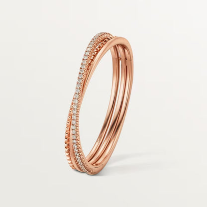 [⭐Reverie Jewels]ETINCELLE HALF-PAVED DIAMOND BRACELET