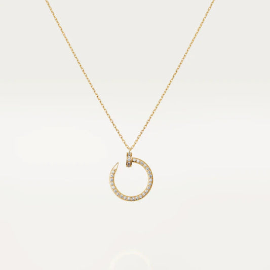 [⭐Reverie Jewels]JUSTE NECKLACE GOLD DIAMONDS