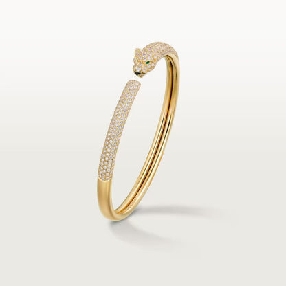 [⭐Reverie Jewels]PANTHERE FULL DIAMOND OPEN BRACELET