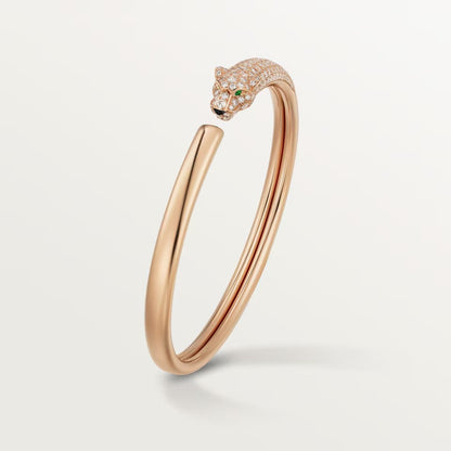 [⭐Reverie Jewels]PANTHERE HALF DIAMOND OPEN BRACELET