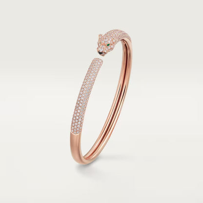 [⭐Reverie Jewels]PANTHERE FULL DIAMOND OPEN BRACELET