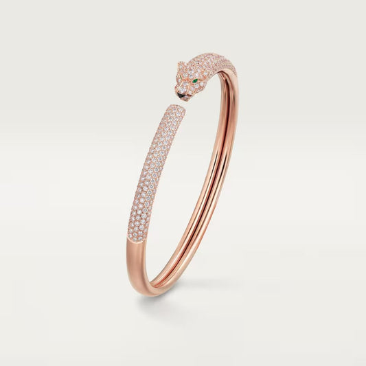[⭐Reverie Jewels]PANTHERE FULL DIAMOND OPEN BRACELET