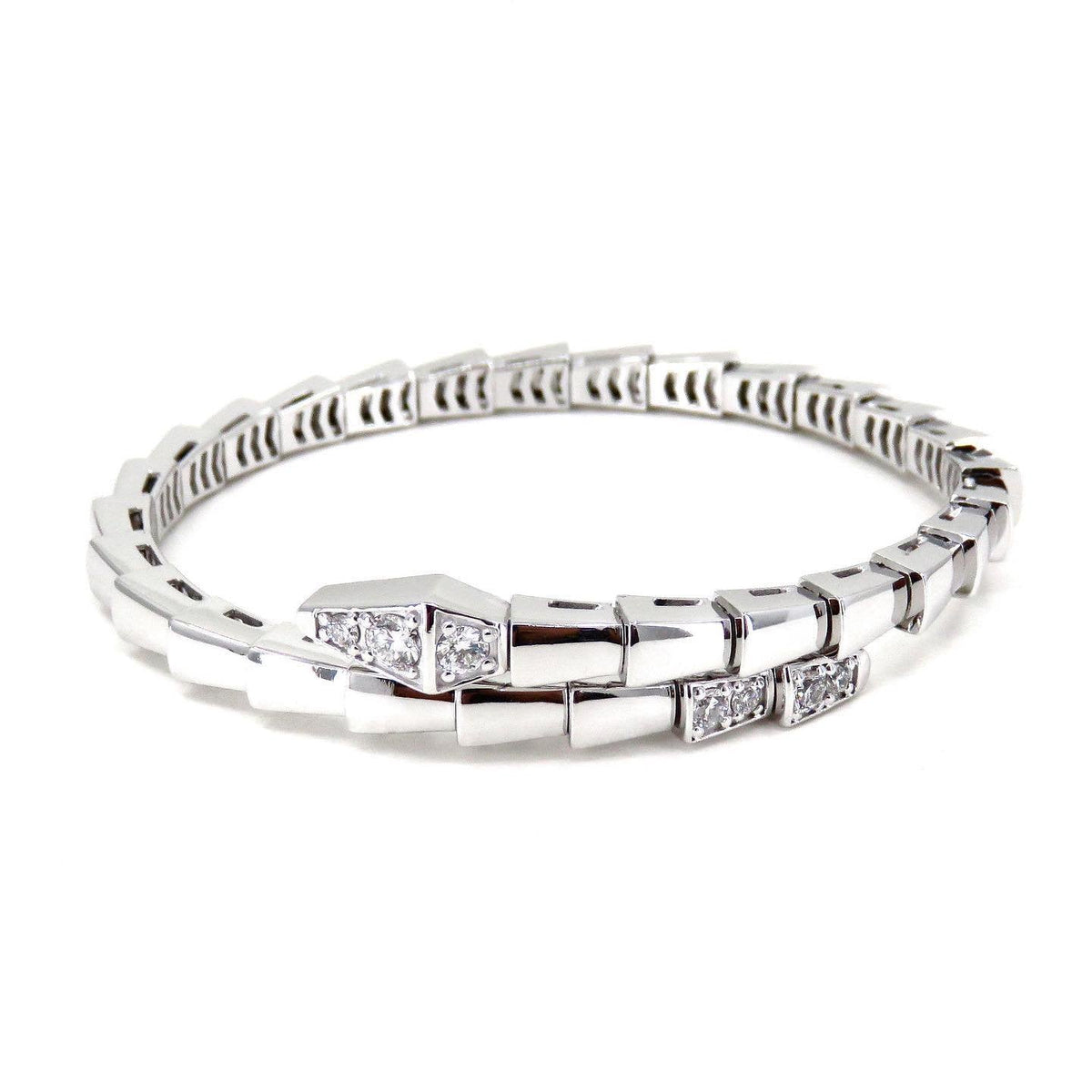 [⭐Reverie Jewels]SERPENTI BRACELET DIAMONDS SILVER