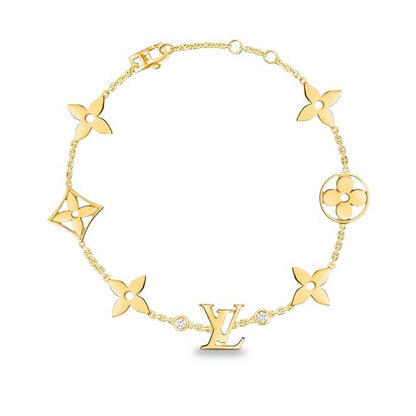 [⭐Reverie Jewels]STAR AND SUN 7 MOTIFS GOLD BRACELET