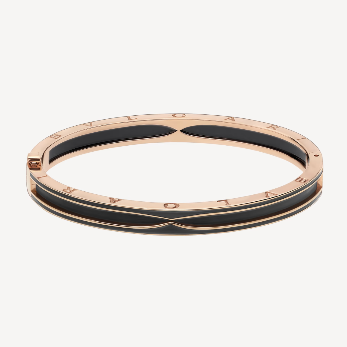 [⭐Reverie Jewels]ZERO 1 PINK GOLD WITH MATTE BLACK CERAMIC BRACELET