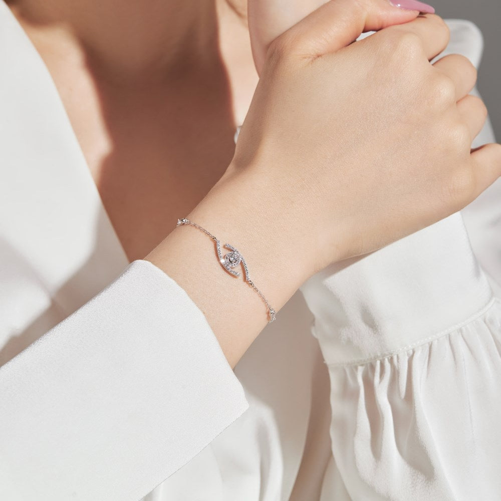 [⭐Reverie Jewels]Demo Eye Pave-Set Diamond Bracelet
