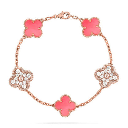[⭐Reverie Jewels] CLOVER 5 MOTIFS  PINK MOP BRACELET COLLECTION