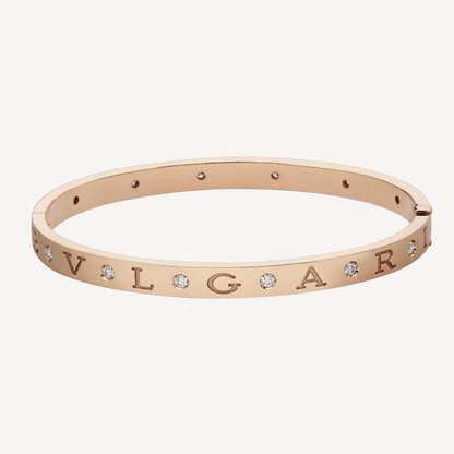 [⭐Reverie Jewels]ZERO 1 PINK GOLD 12 DIAMONDS BRACELET
