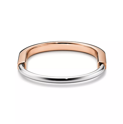 [Reverie Jewels]LOCK BRACELET ROSE AND WHITE GOLD