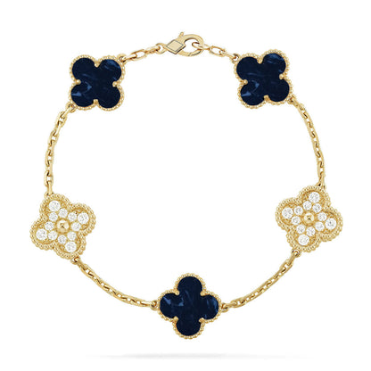 [⭐Reverie Jewels]CLOVER 5 MOTIF PIETERSITE BRACELET COLLECTION