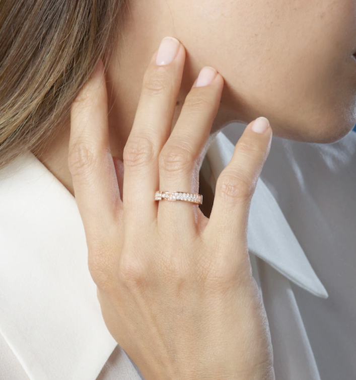 [⭐Reverie Jewels]ALLIANCE LIENS VIDENCE PAVED DIAMOND 4MM RING
