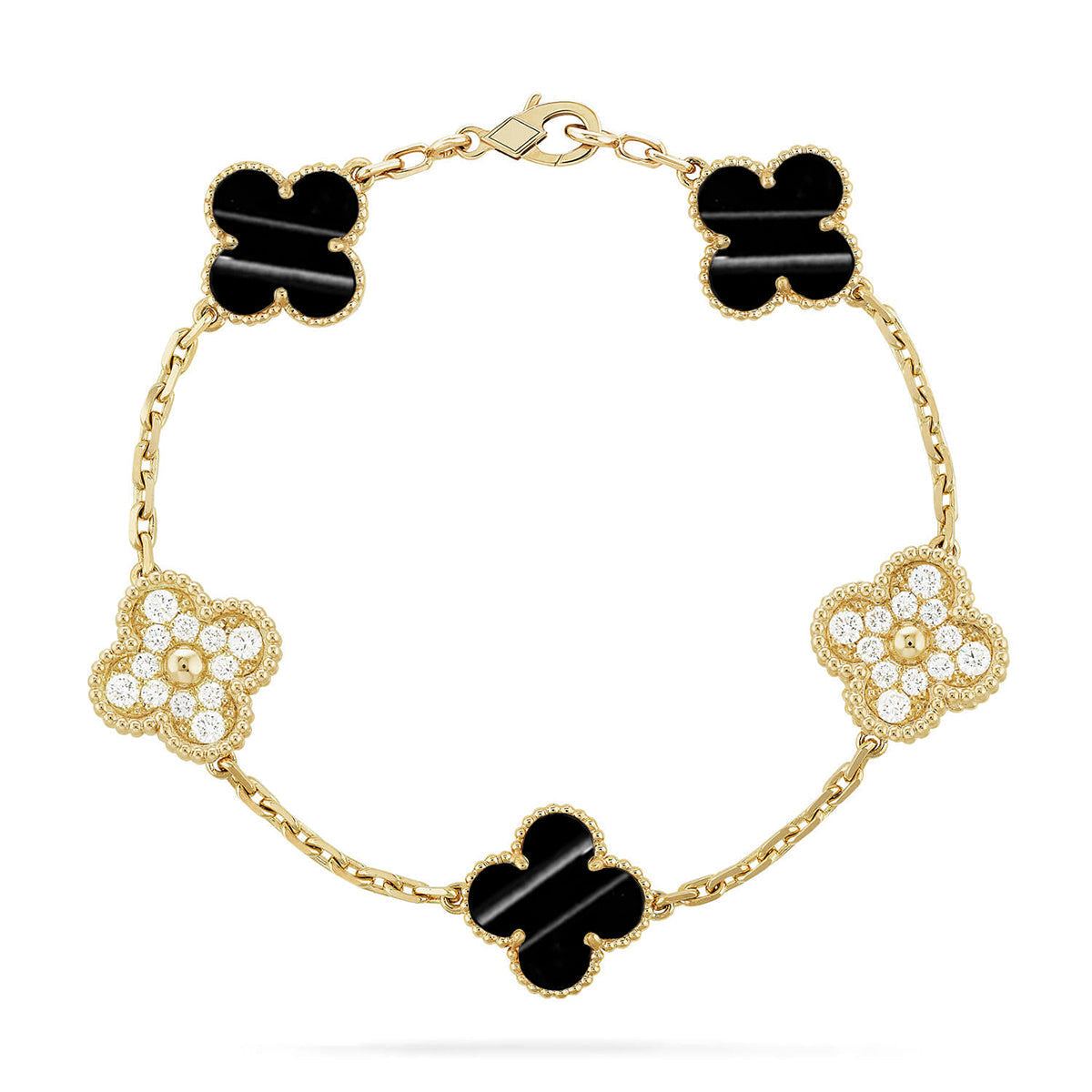 [⭐Reverie Jewels] CLOVER 5 MOTIF PULSAR STONE BRACELET COLLECTION