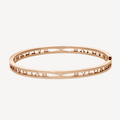 [⭐Reverie Jewels]ZERO 1 SPIRAL LOGO PINK GOLD BRACELET