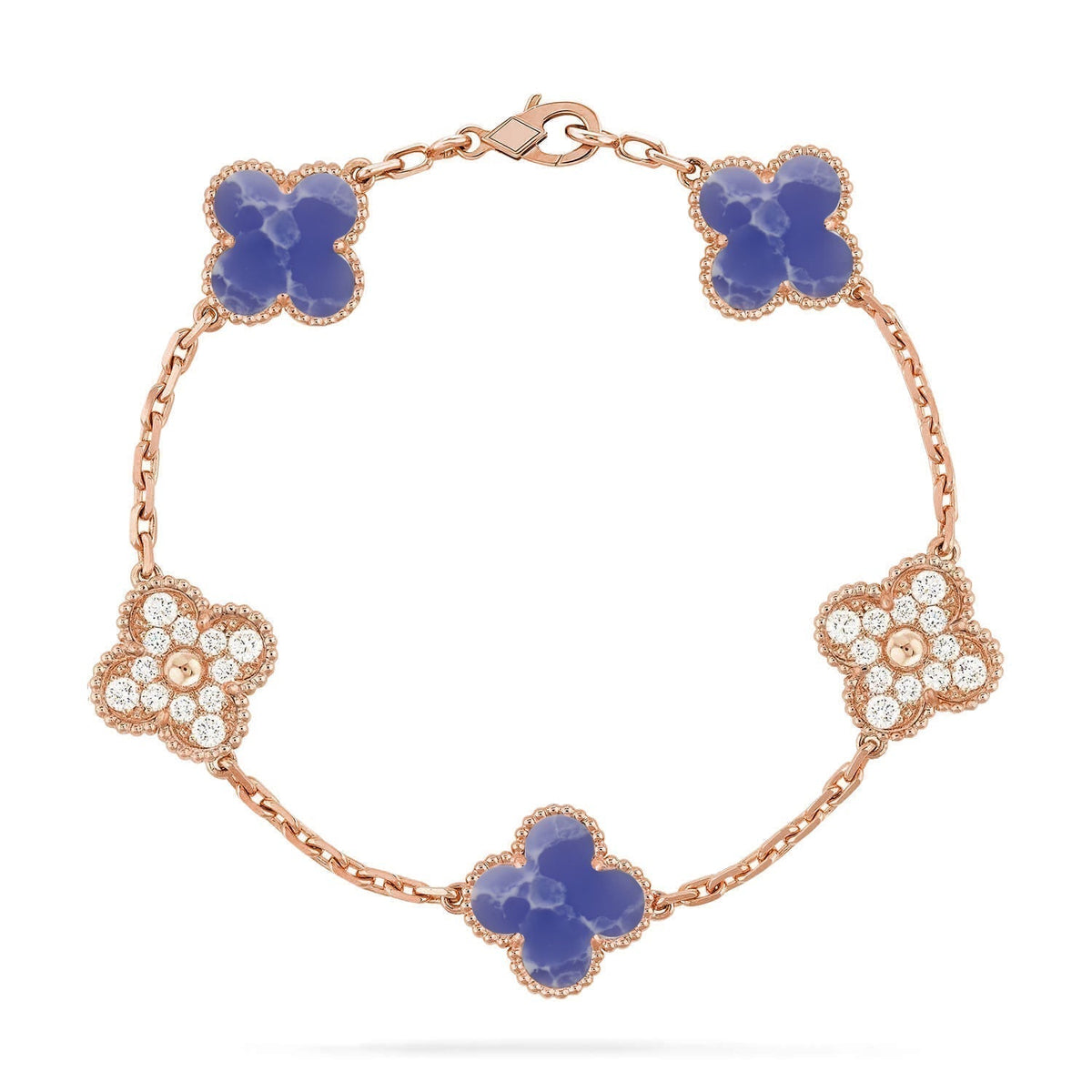 [⭐Reverie Jewels]CLOVER 5 MOTIF BLUE VEINS BRACELET COLLECTION