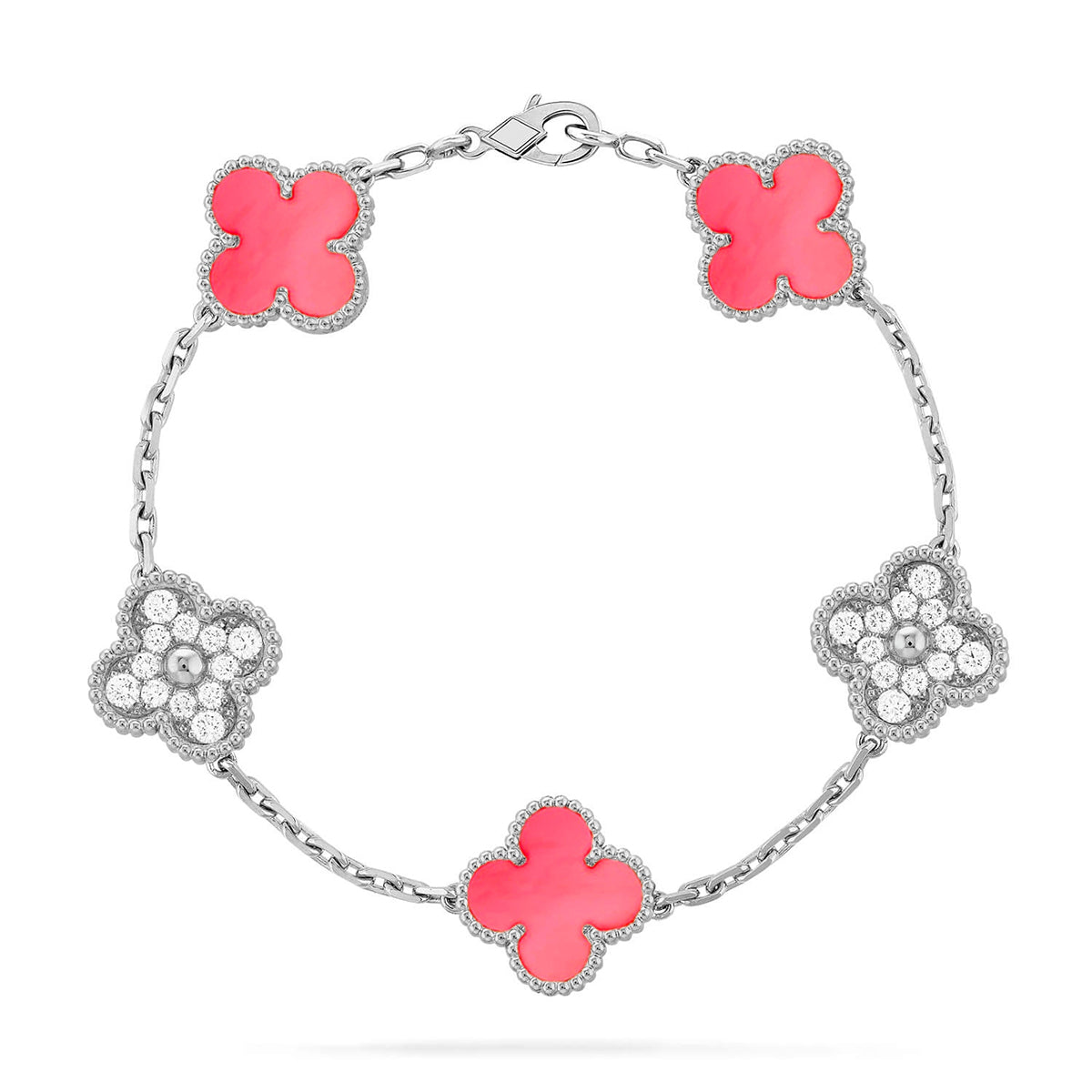 [⭐Reverie Jewels] CLOVER 5 MOTIFS  PINK MOP BRACELET COLLECTION