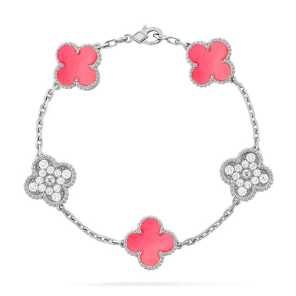 [⭐Reverie Jewels] CLOVER 5 MOTIFS  PINK MOP BRACELET COLLECTION