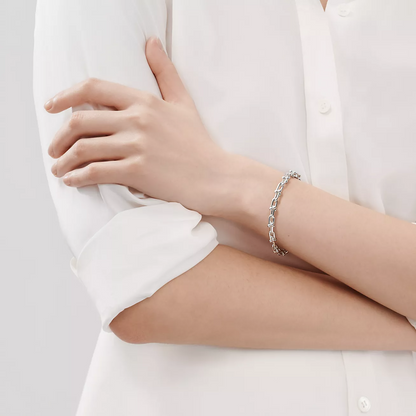 [Reverie Jewels]HARDWEAR SMALL LINK 26 MOTIF SILVER BRACELET