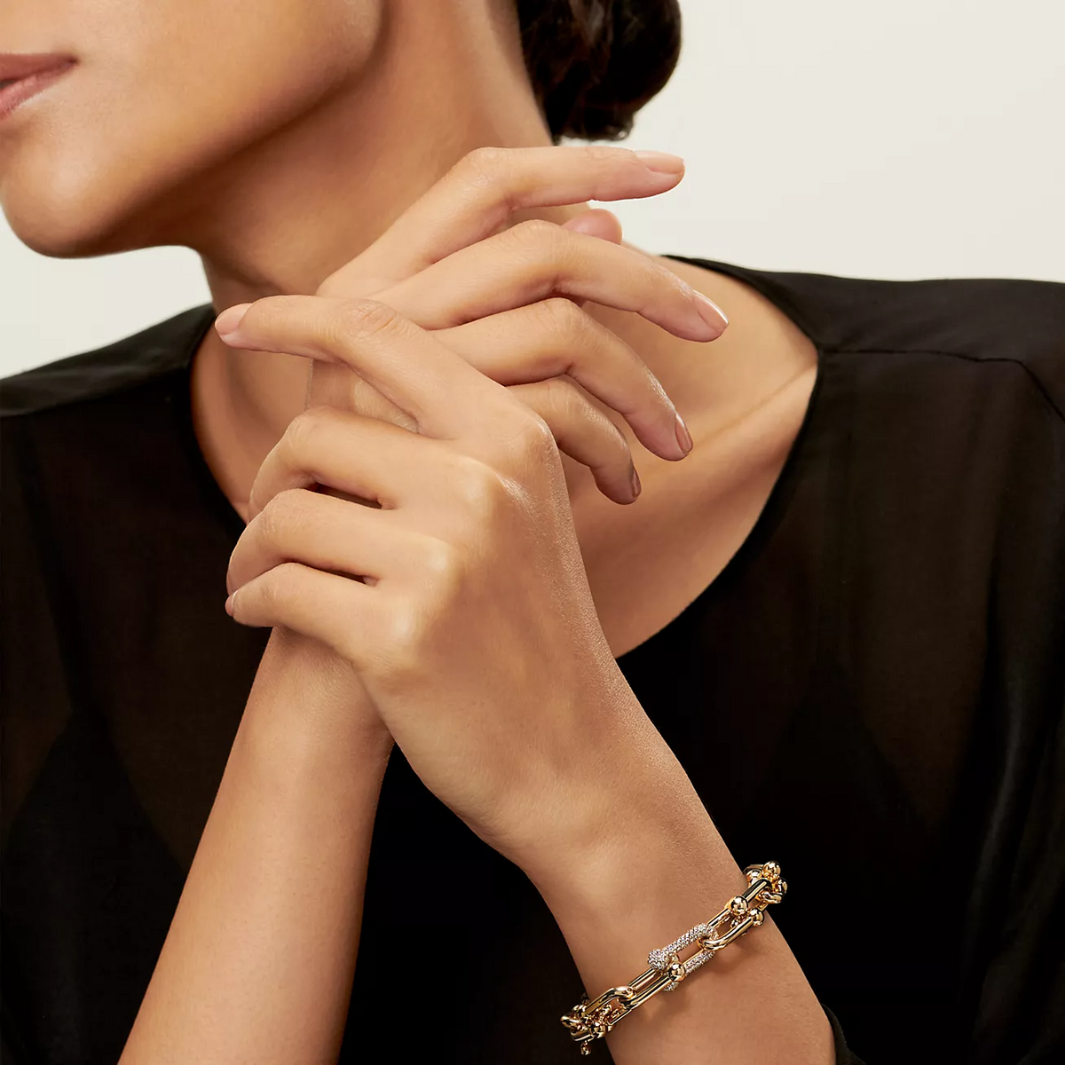 [Reverie Jewels]HARDWEAR LARGE LINK GOLD DIAMOND BRACELET
