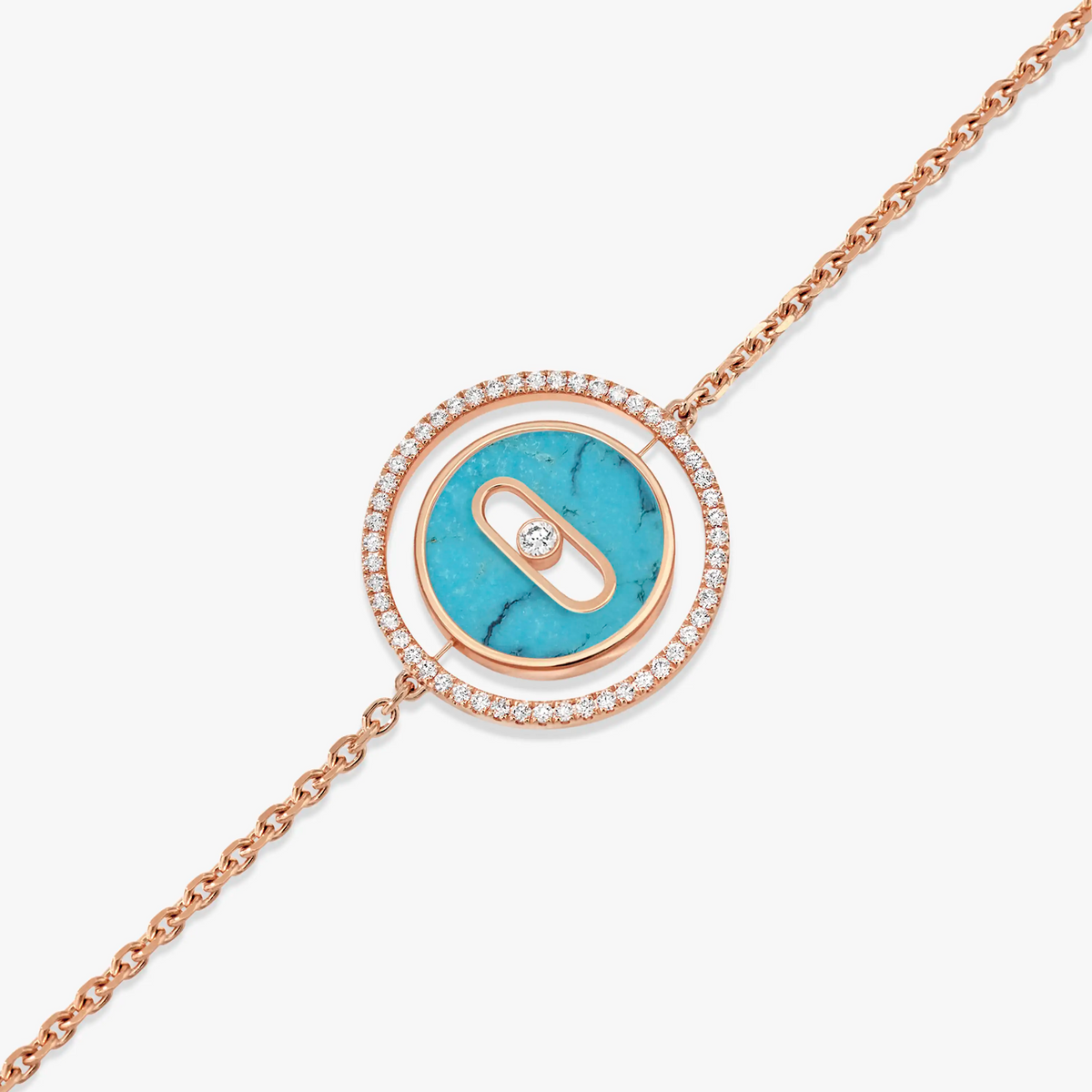 [⭐Reverie Jewels]Demo MOVE TURQUOISE PINK GOLD DIAMOND BRACELET