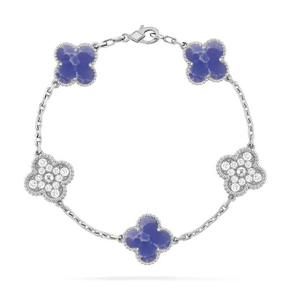 [⭐Reverie Jewels]CLOVER 5 MOTIF BLUE VEINS BRACELET COLLECTION
