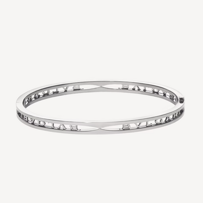 [⭐Reverie Jewels]ZERO 1 SPIRAL LOGO SILVER BRACELET