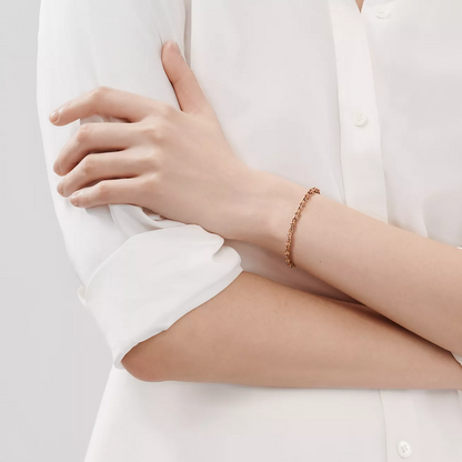 [Reverie Jewels]HARDWEAR MICRO LINK 44 MOTIF PINK GOLD BRACELET