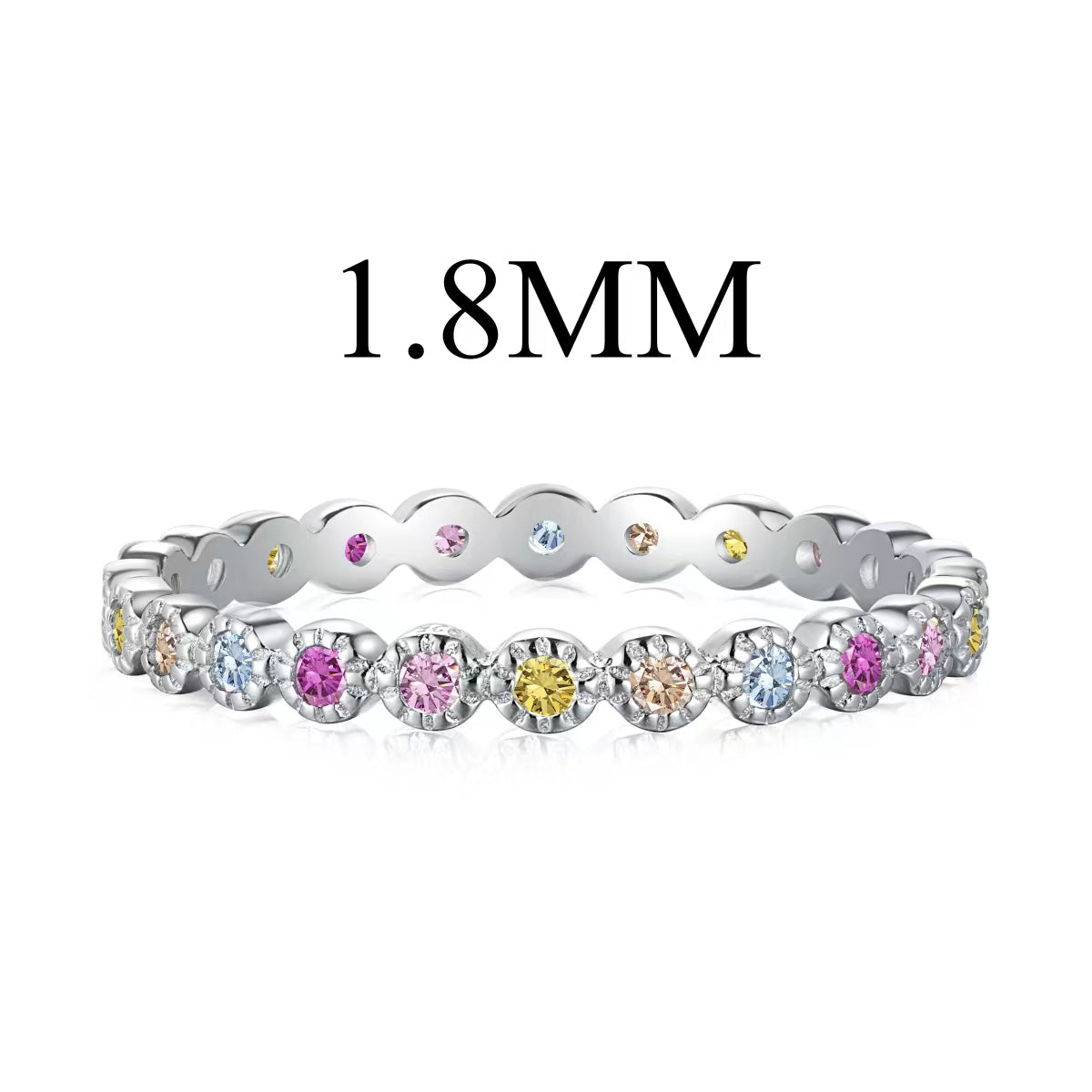 [Reverie Jewels]Unique Scintillating Round Cut Daily Ring