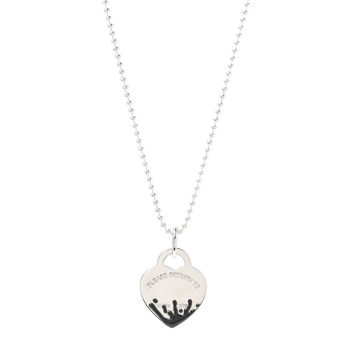 [Reverie Jewels]COLOUR HEART SPLASH TAG NECKLACE