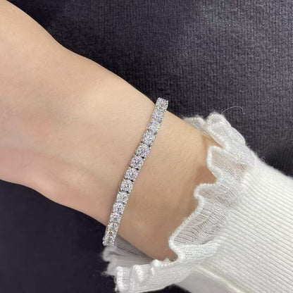 [⭐Reverie Jewels jewelrys]TENNIS BRACELET WITH FULL DIAMOND SETTING