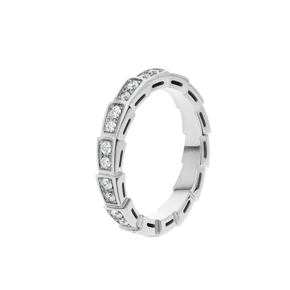 [⭐Reverie Jewels]SERPENTI RING SILVER DIAMOND PAVED 3MM