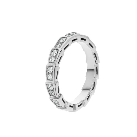 [⭐Reverie Jewels]SERPENTI RING SILVER DIAMOND PAVED 3MM