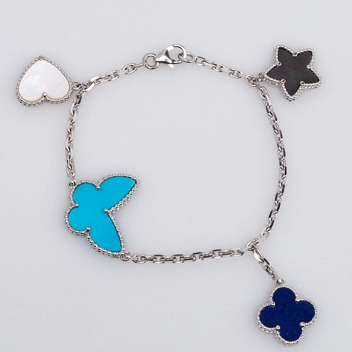 [⭐Reverie Jewels]LUCKY SPRING SILVER BRACELET 4 MOTIF