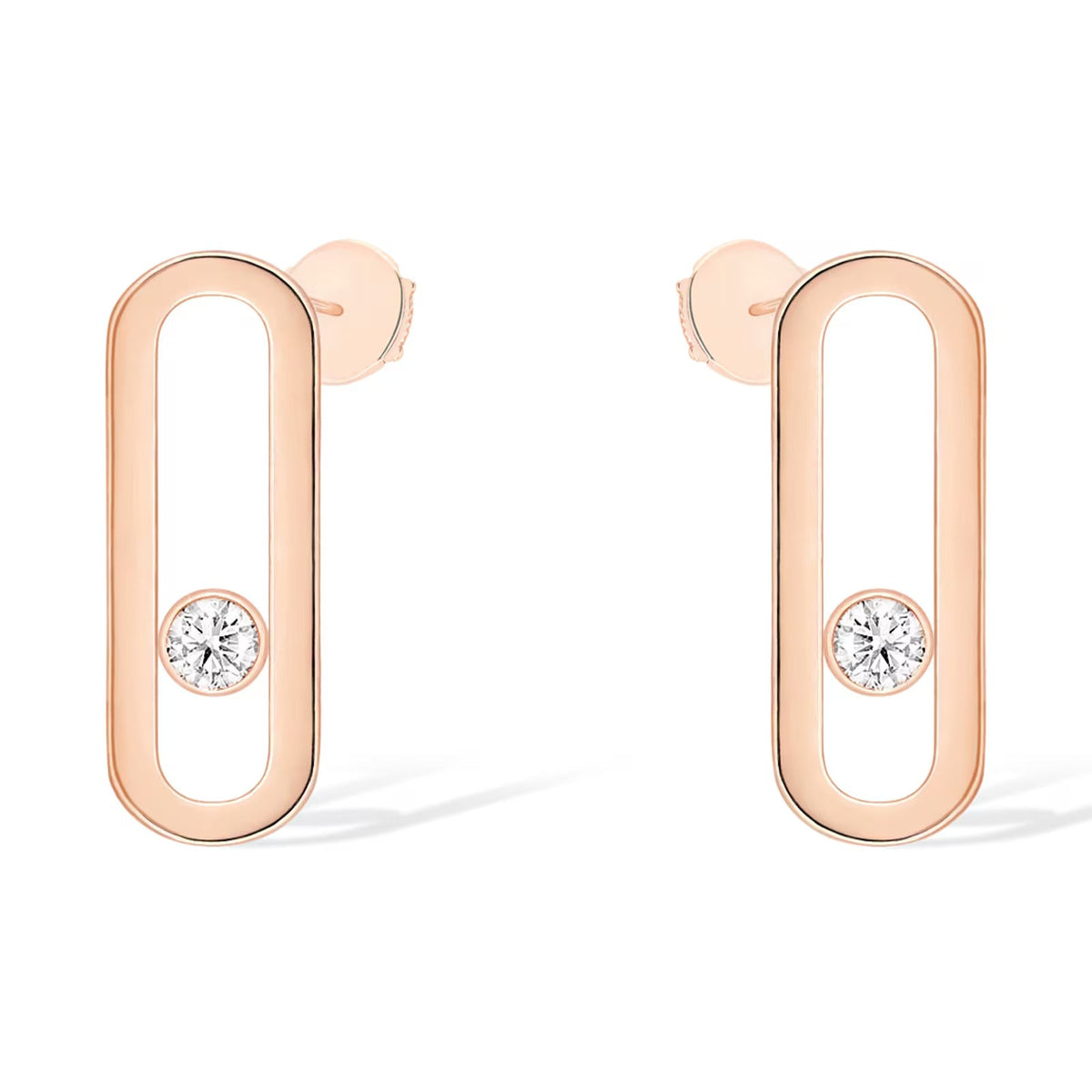 [⭐Reverie Jewels]MOVE UNO SMALL 1 DIAMOND EARRINGS