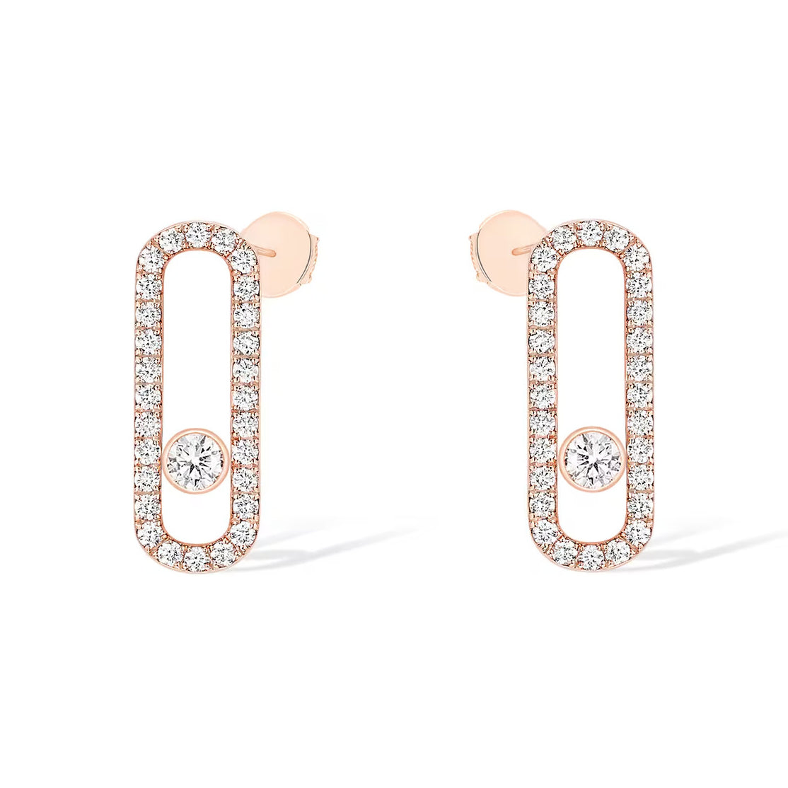 [⭐Reverie Jewels]MOVE UNO STUD DIAMOND PAVED EARRINGS