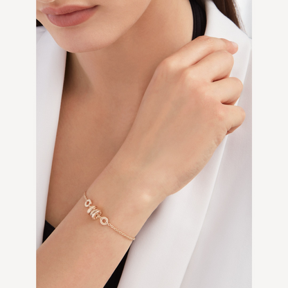 [⭐Reverie Jewels]ZERO 1 SOFT PINK GOLD BRACELET
