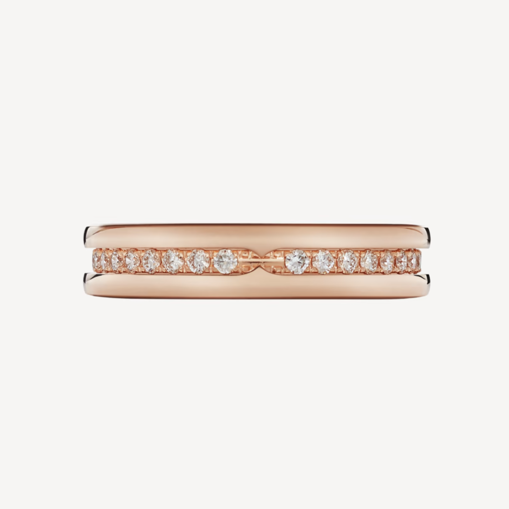 [⭐Reverie Jewels]ZERO 1 ONE-BAND PAVED DIAMONDS ON THE SPIRAL RING
