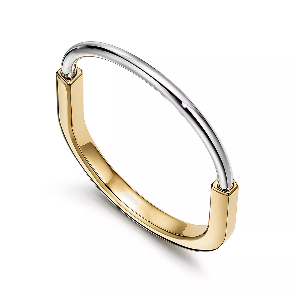 [Reverie Jewels]LOCK BRACELET YELLOW AND WHITE GOLD