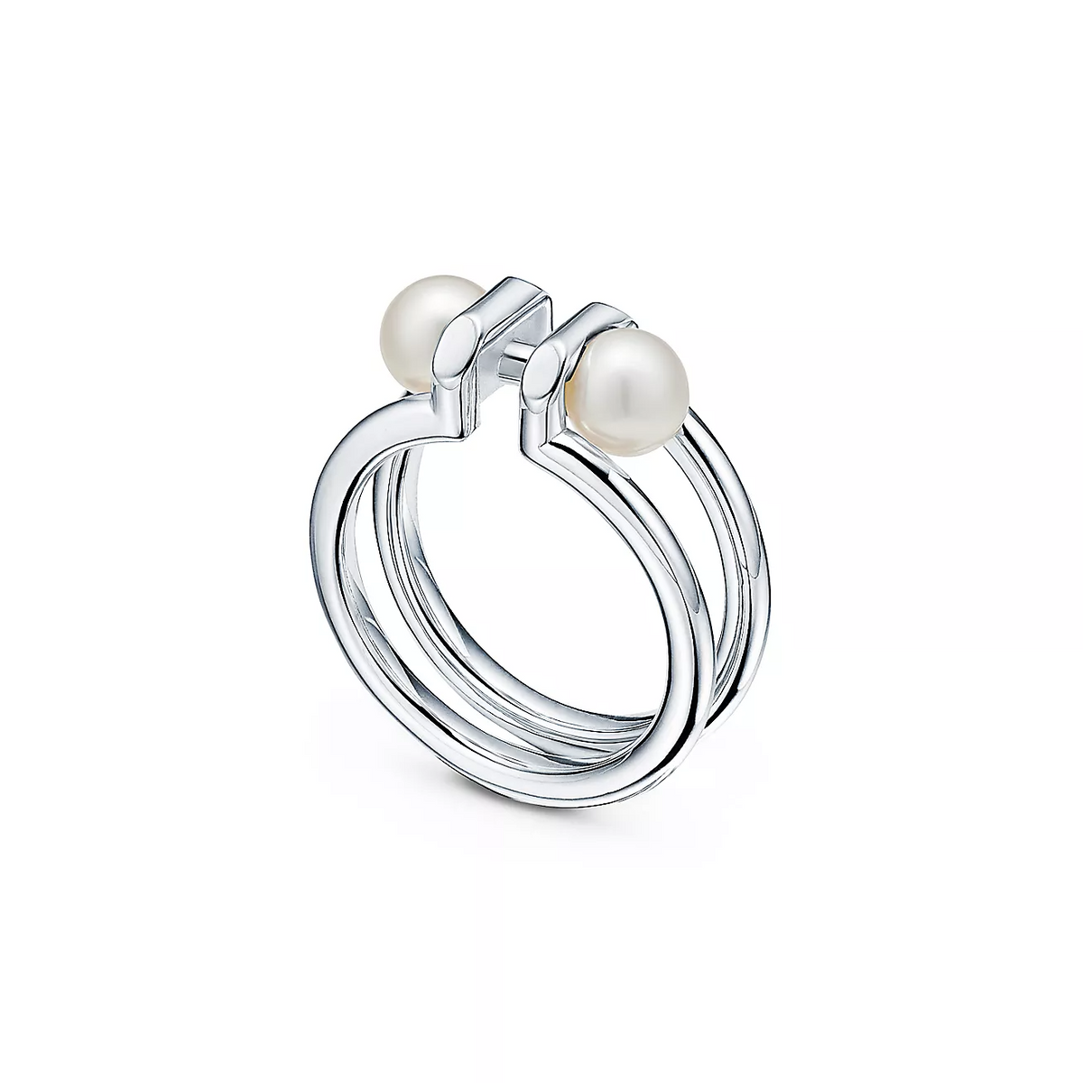 [Reverie Jewels]DOUBLE PEARL SILVER RING